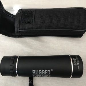 Black monocular with protective case never used
